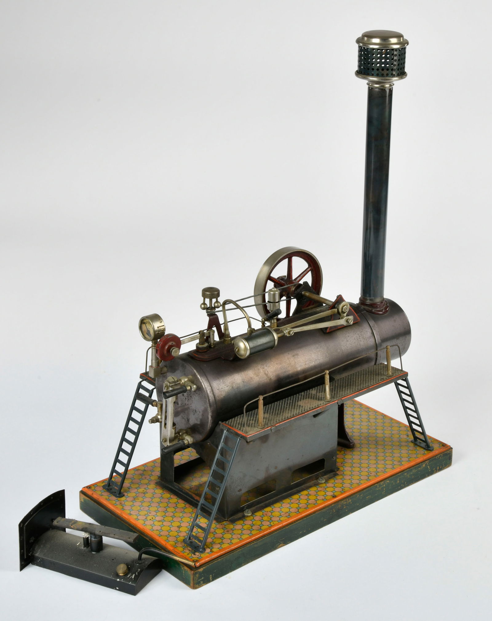 Carette, Stationares Lokomobil 691/23: Carette, Stationares Lokomobil 691/23, Germany VK, 34 x 18 cm, Z 2-