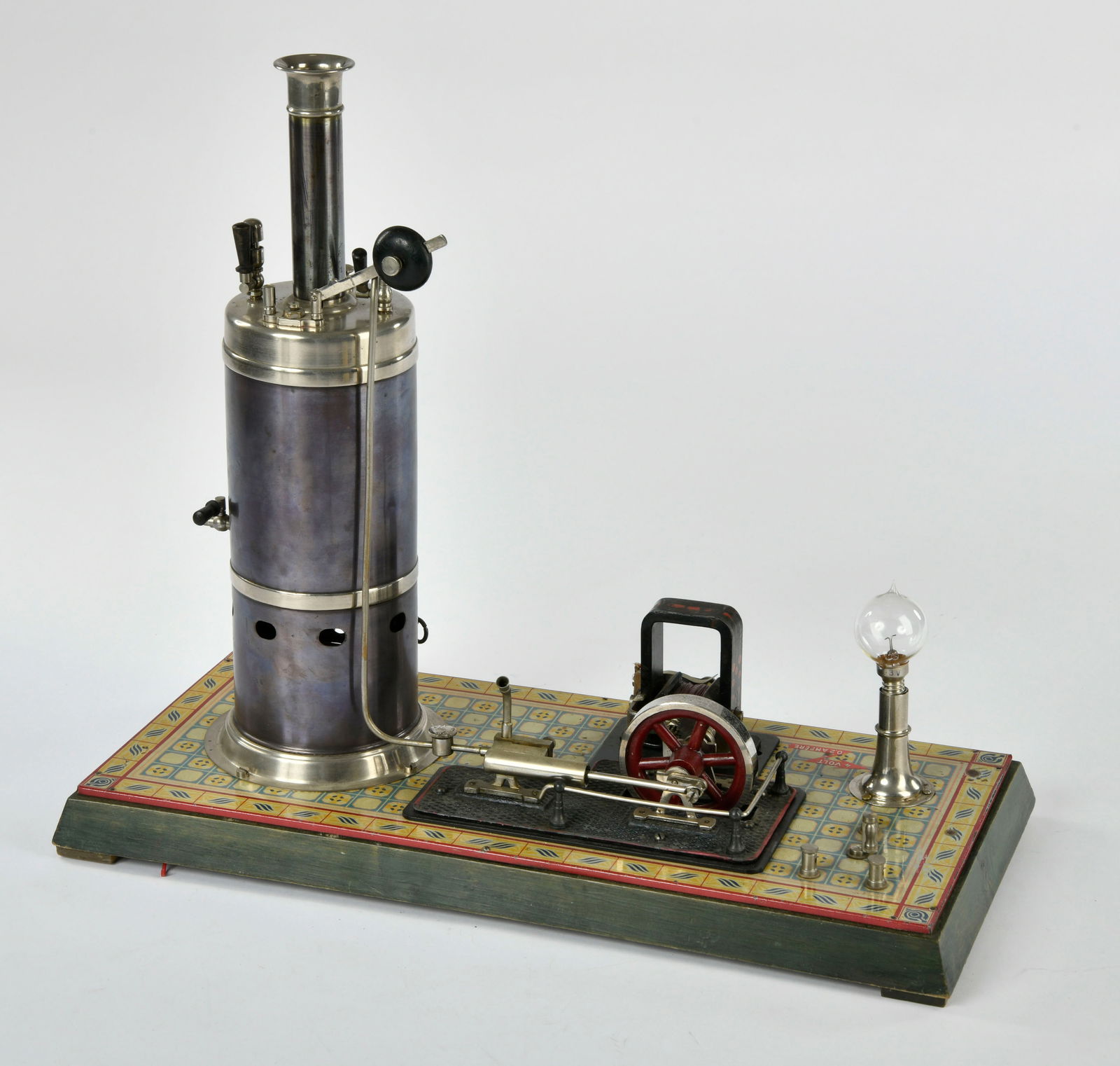 Bing, Dampfmaschine 130/510 mit Dynamo und Lampe (1 of 3)