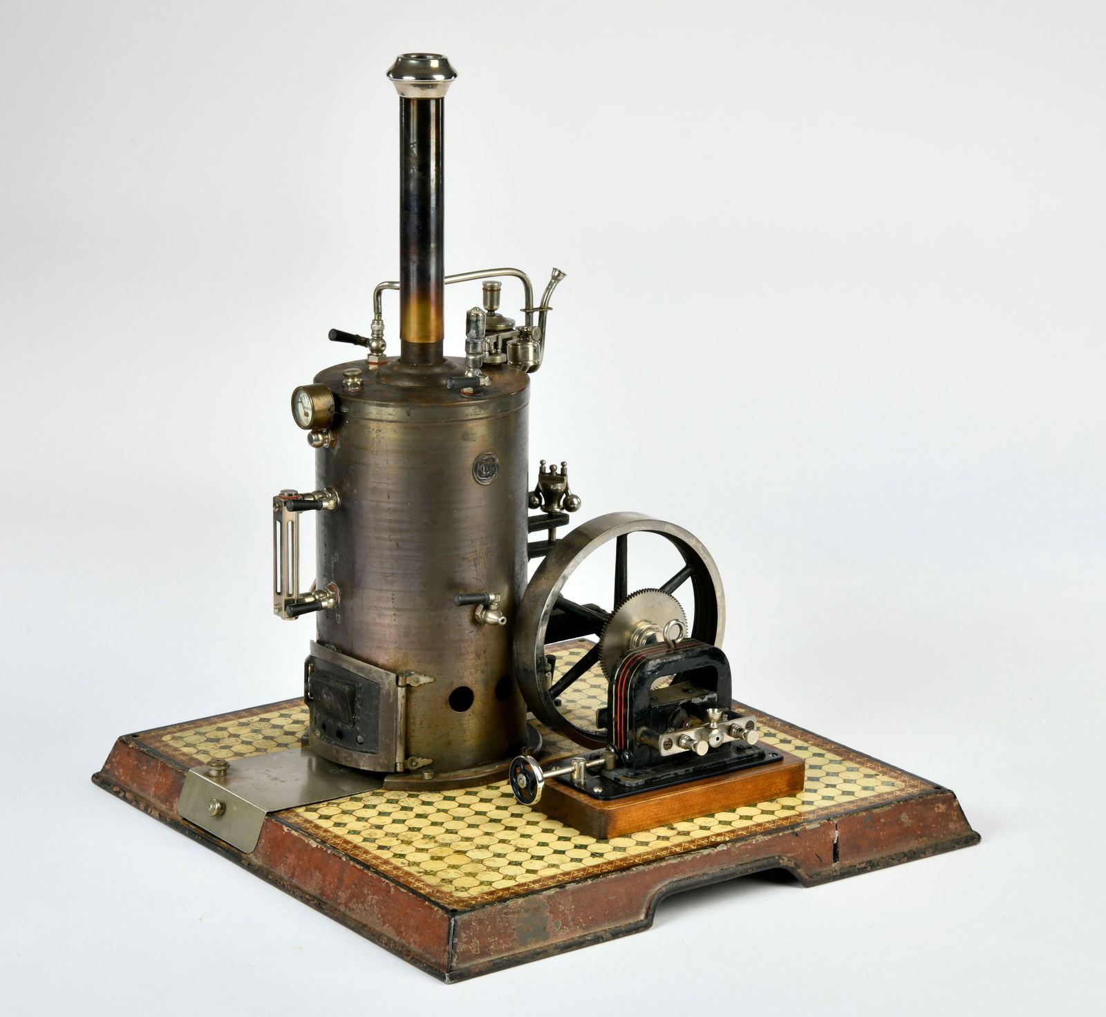 Marklin, Dampfmaschine 4112/12/94 mit Dynamo 3394/1 (1 of 1)