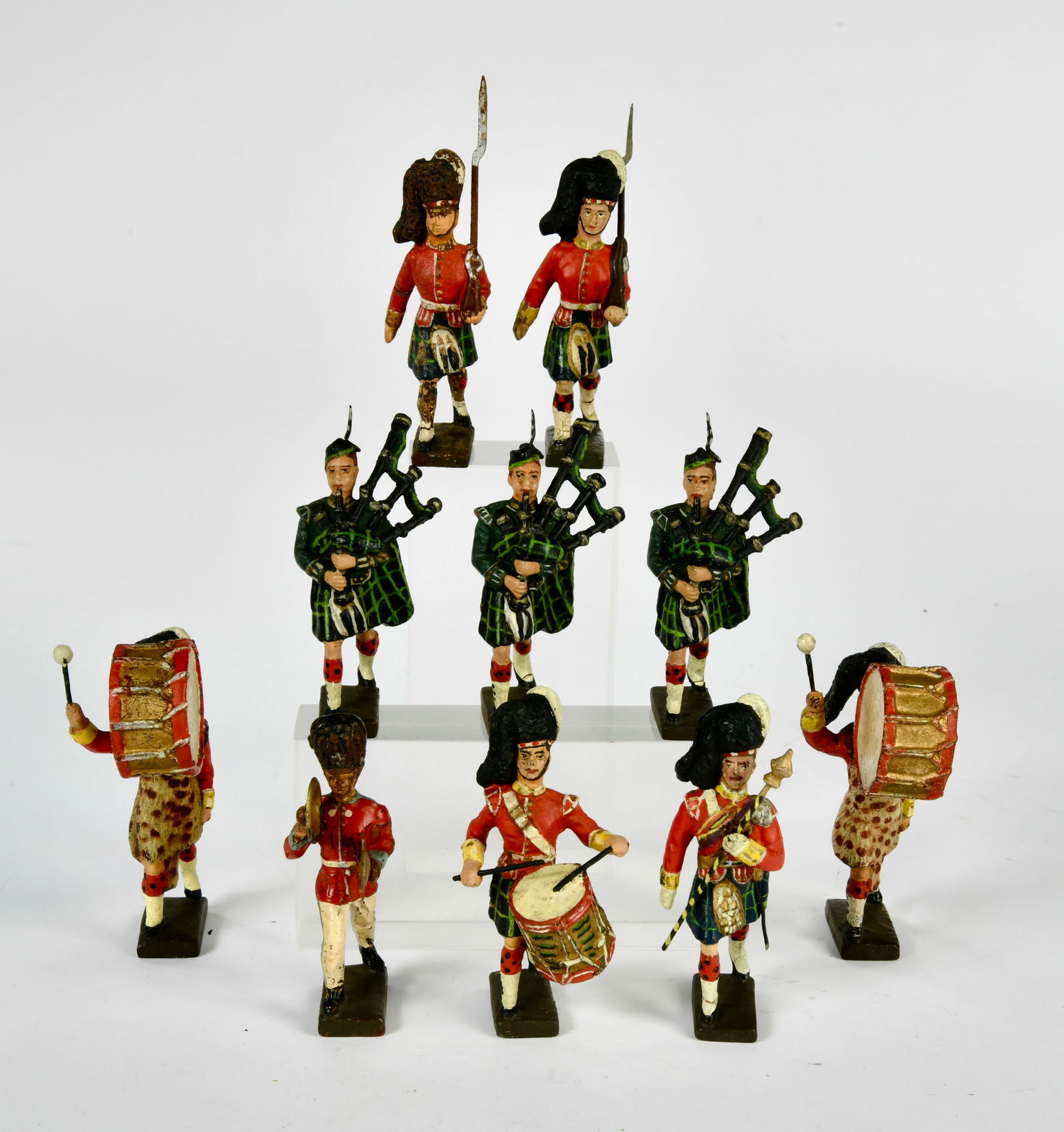 Lineol, Schotten: Lineol, Schotten, Germany VK, 7,5 cm, Masse, LM, teilw. ausgebessert, Z 2-3