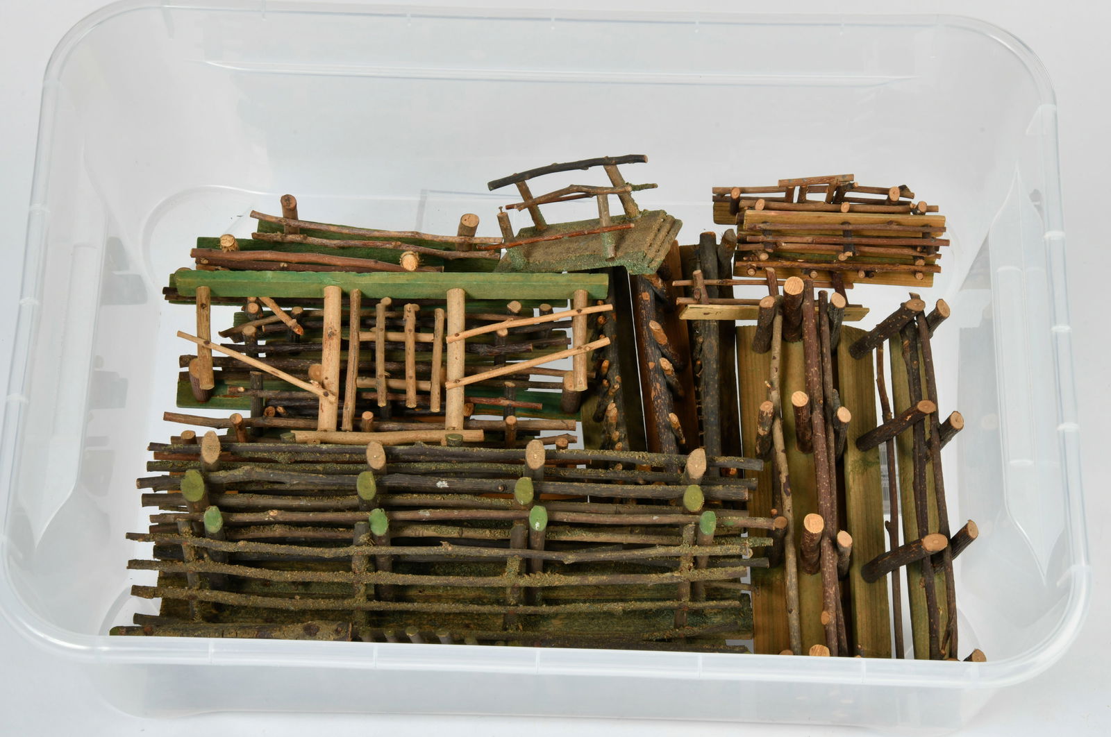 Elastolin, Zaune, Gehege: Elastolin, Zaune, Gehege, 11-32 cm, Holz, Z 1-2