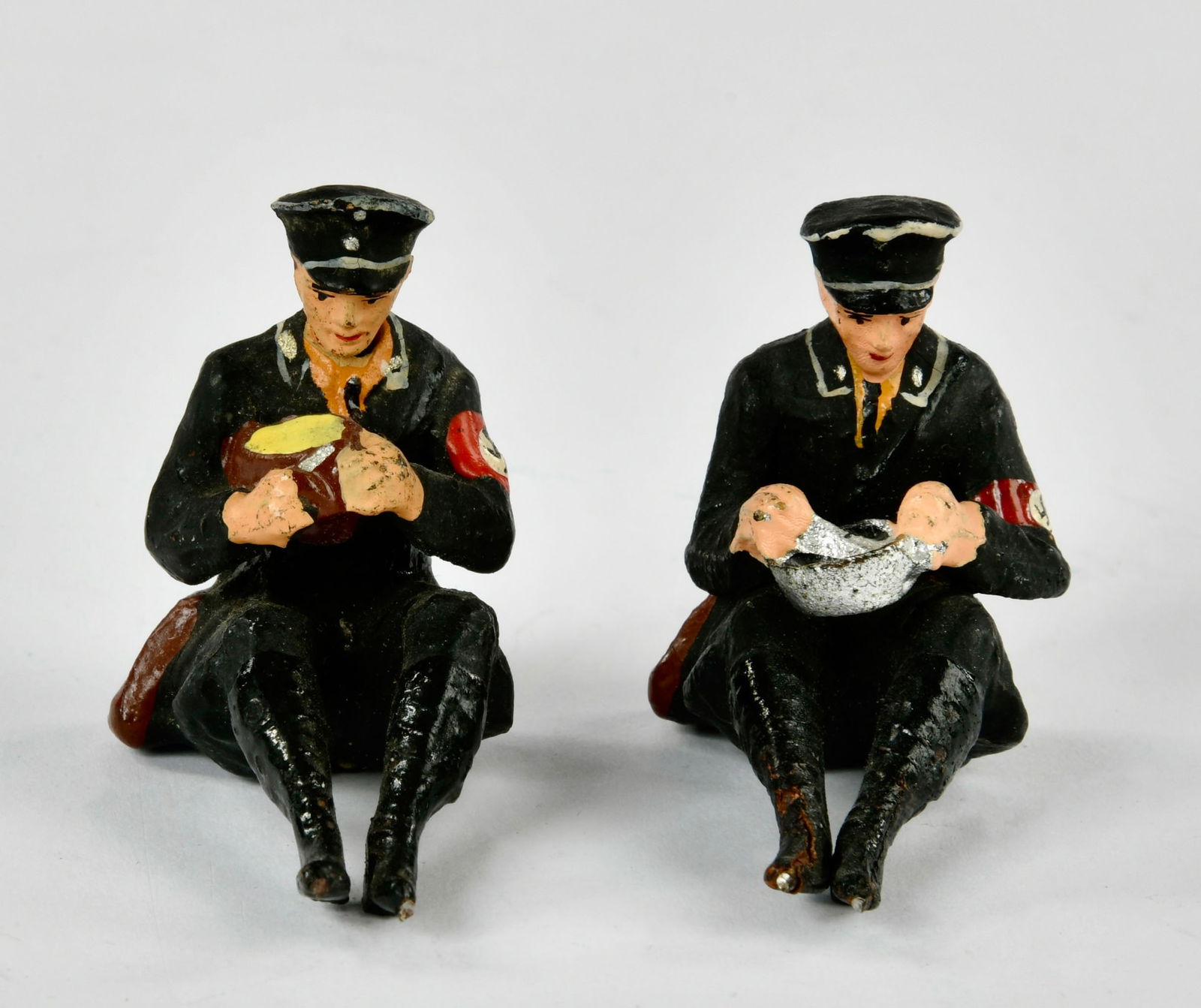 Elastolin, 2 SS Soldaten Lagerleben: Elastolin, 2 SS Soldaten Lagerleben, Germany VK, 7,5 cm, Masse, Z 1