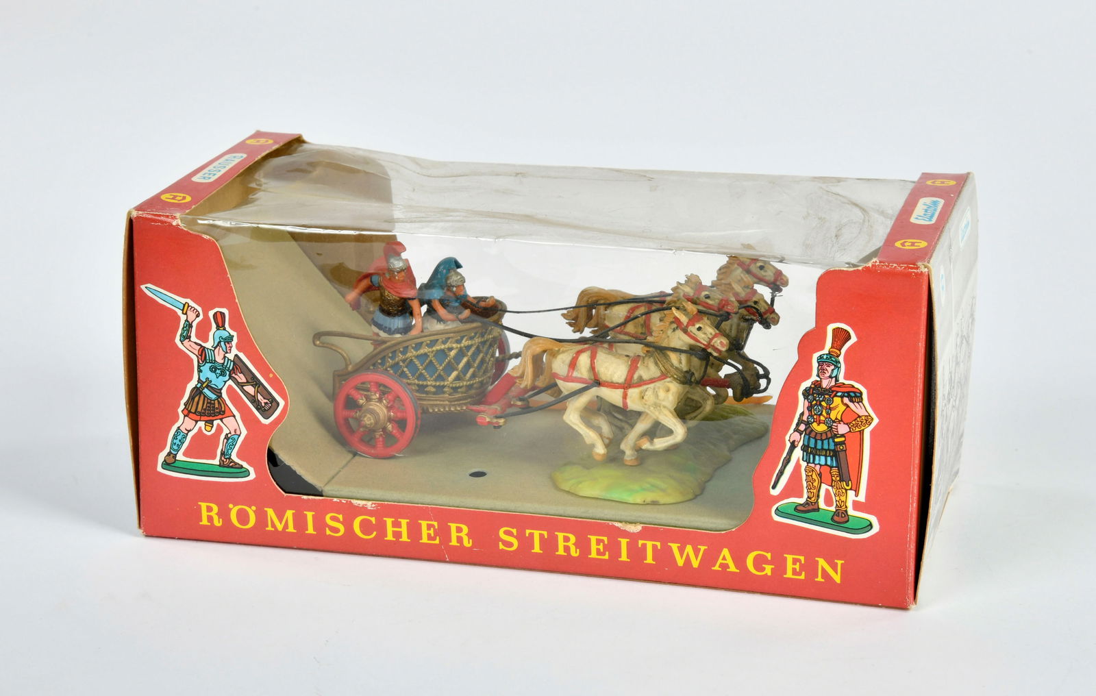 Elastolin, Quadriga: Elastolin, Quadriga, W.-Germany, Kst, 4 cm Serie, komplett, Okt Z 1-2, Z 1-