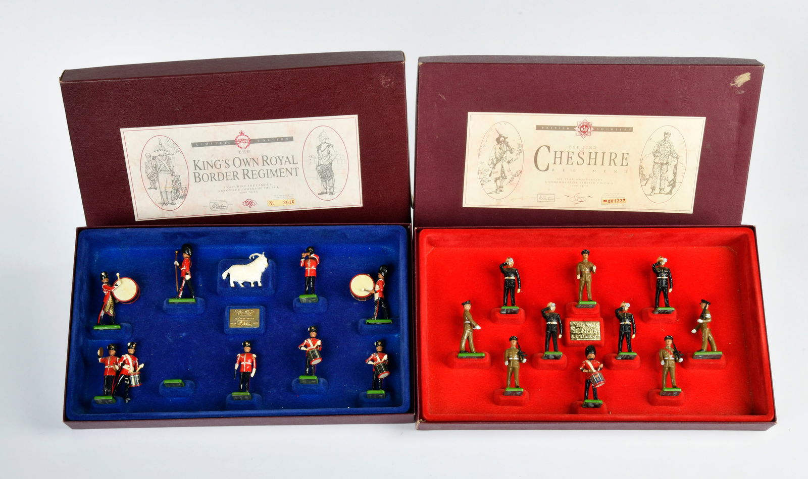 Britains, 2 Sets, Cheshire & King's Own Royal Border Regiment (1 of 1)
