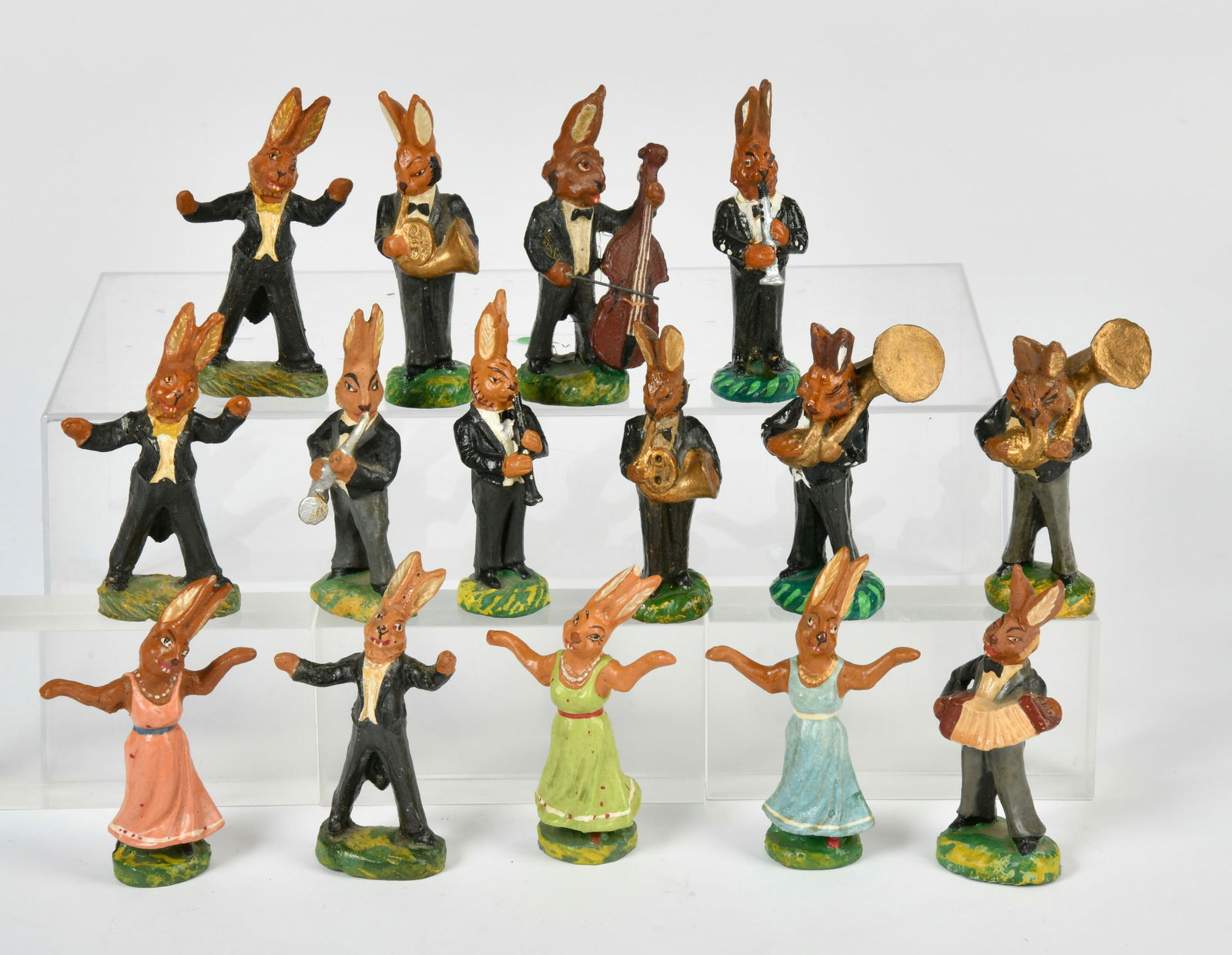 Osterhasen Kapelle & Tanzer: Osterhasen Kapelle & Tanzer, Masse, 10 cm Serie, Z 1-2