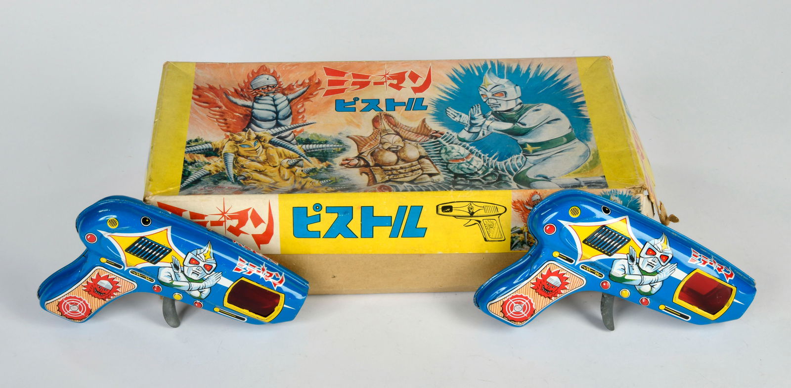 Kamen Rider Space Guns Handlerpackung mit zwei Pistolen: Kamen Rider Space Guns Handlerpackung mit zwei Pistolen, Japan, Playing Toy, je 14 cm, Blech, Z 1-2