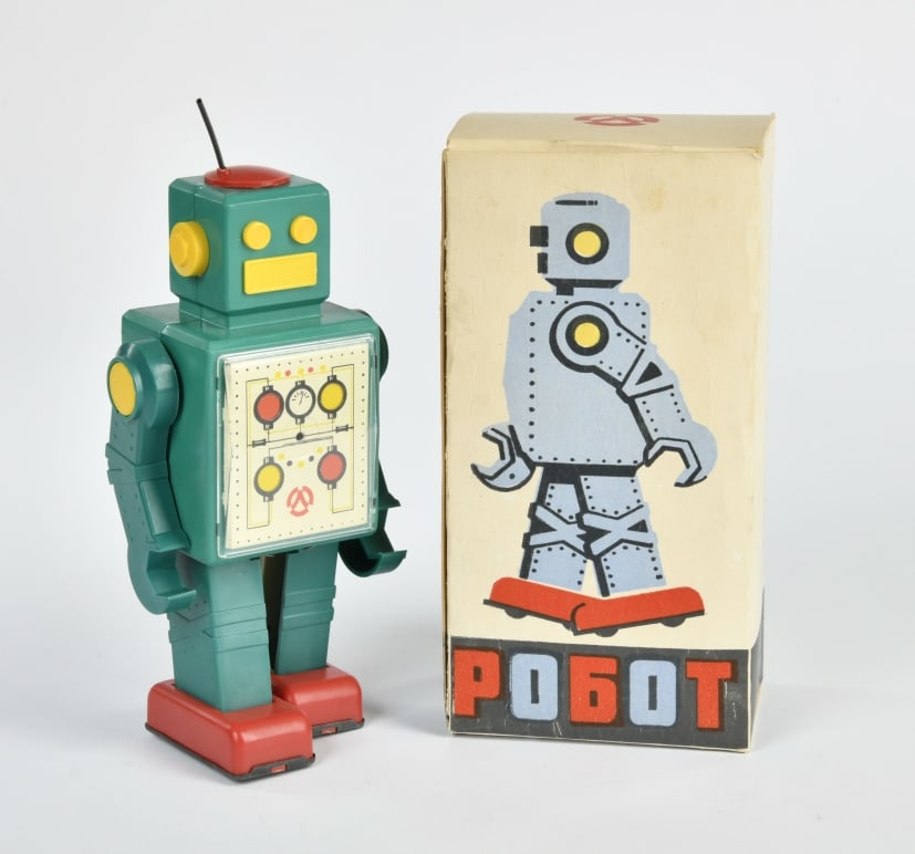 Russischer Roboter: Russischer Roboter, USSR, 22 cm, GemBw, mit originaler Anleitung, Okt Z 1-, Z 1