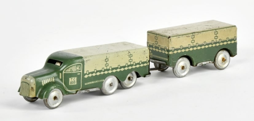 Tippco, Reichsautobahn LKW mit Anhanger: Tippco, Reichsautobahn LKW mit Anhanger, Germany VK, 20 cm, UW ok, LM