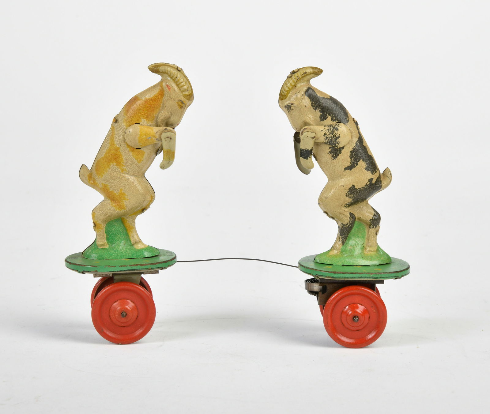 MS Brandenburg, Streitende Ziegen: MS Brandenburg, Streitende Ziegen, DDR, 14,5 cm, Blech, UW ok, min. LM, Z 2