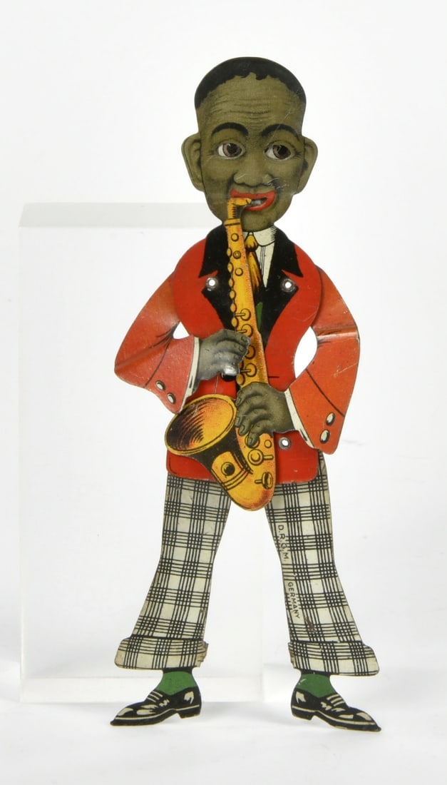 Saxophonspieler: Saxophonspieler, Germany VK, 17 cm, Blech, Funktion ok, min. LM