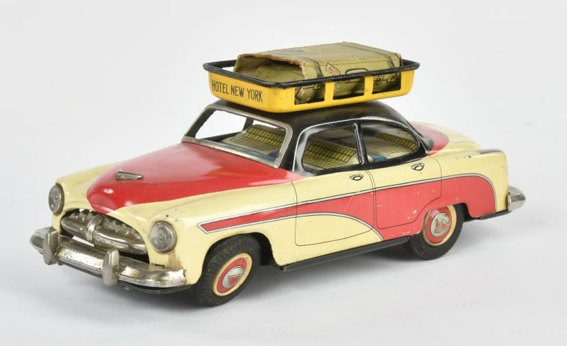 Bandai, Reiseauto: Bandai, Reiseauto, Japan, 18 cm, Friktion ok, LM, Z 2