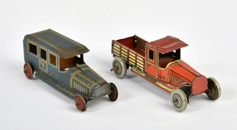 Fischer, 2 Penny Toy Autos (1 of 1)