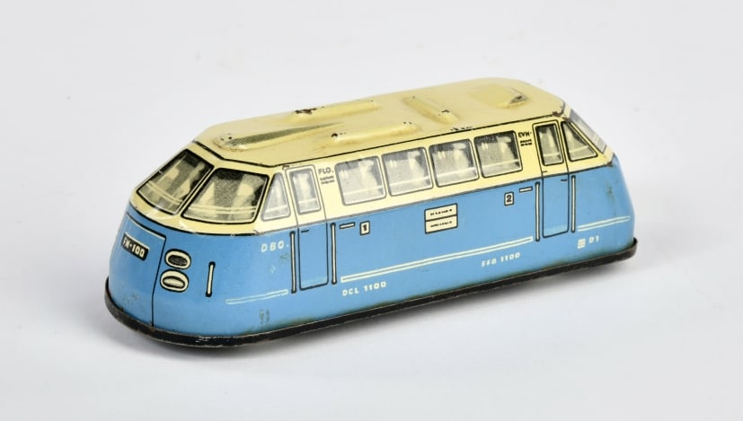 Fischer, Strassenbahn Nr 100: Fischer, Strassenbahn Nr 100, W.-Germany, 11 cm, Z 1-2