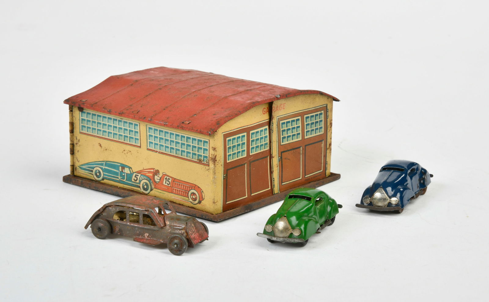 Penny Toy Garage mit 3 Autos: Penny Toy Garage mit 3 Autos, Germany, 12 cm, Autos 2x mit UW, Garage mit RS