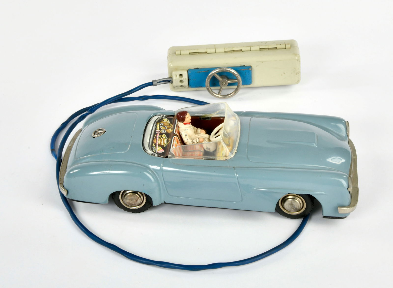 Seidel, Mercedes Cabrio: Seidel, Mercedes Cabrio, W.-Germany, 26 cm, Blech, Antrieb defekt, Z 2