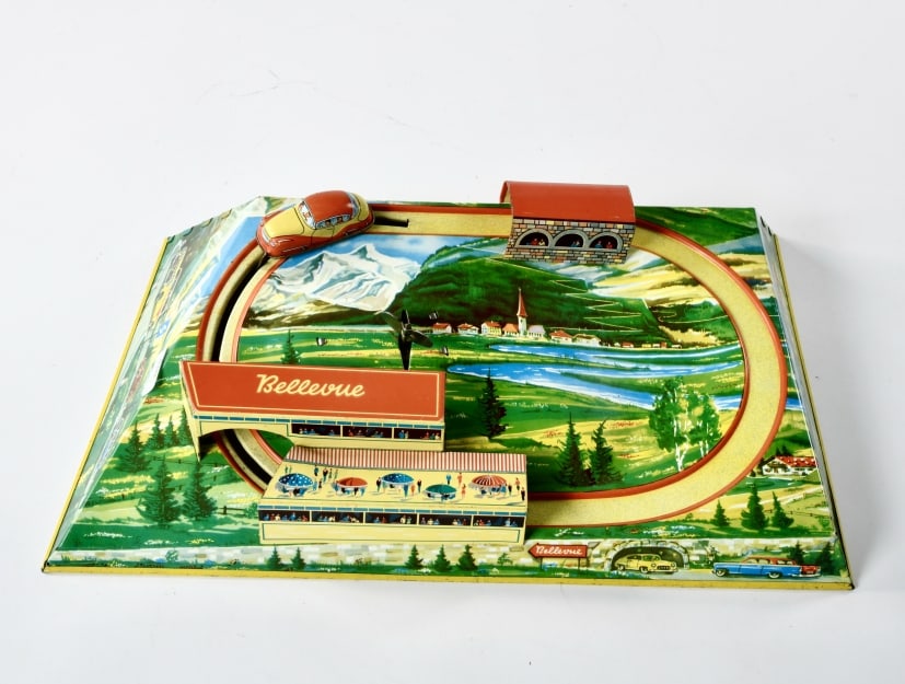 Technofix, Bellevue Berg- und Talbahn: Technofix, Bellevue Berg- und Talbahn, W.-Germany, 20x35 cm, Blech, UW ok, Z 1-2
