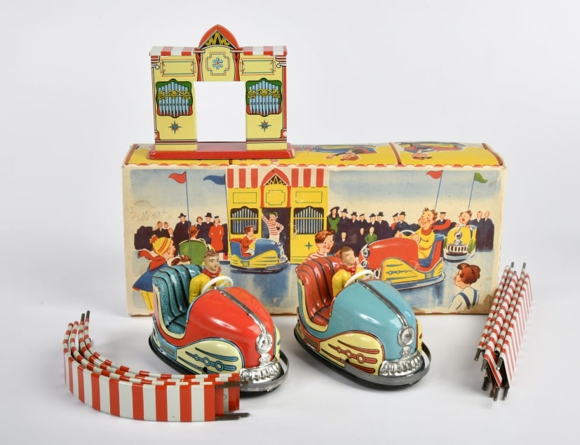 B&S, Autoscooter: B&S, Autoscooter, US Z. Germany, Blech, UW ok, Okt Z 2, Fahnen fehlen, sonst Z 1-2