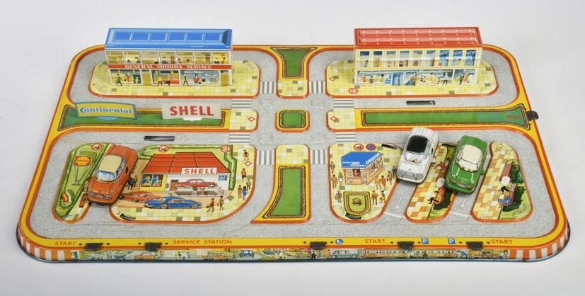 Technofix, 313 City Traffic mit 3 Fahrzeugen: Technofix, 313 City Traffic mit 3 Fahrzeugen, W.-Germany, UW ok, min. LM, Z 2+