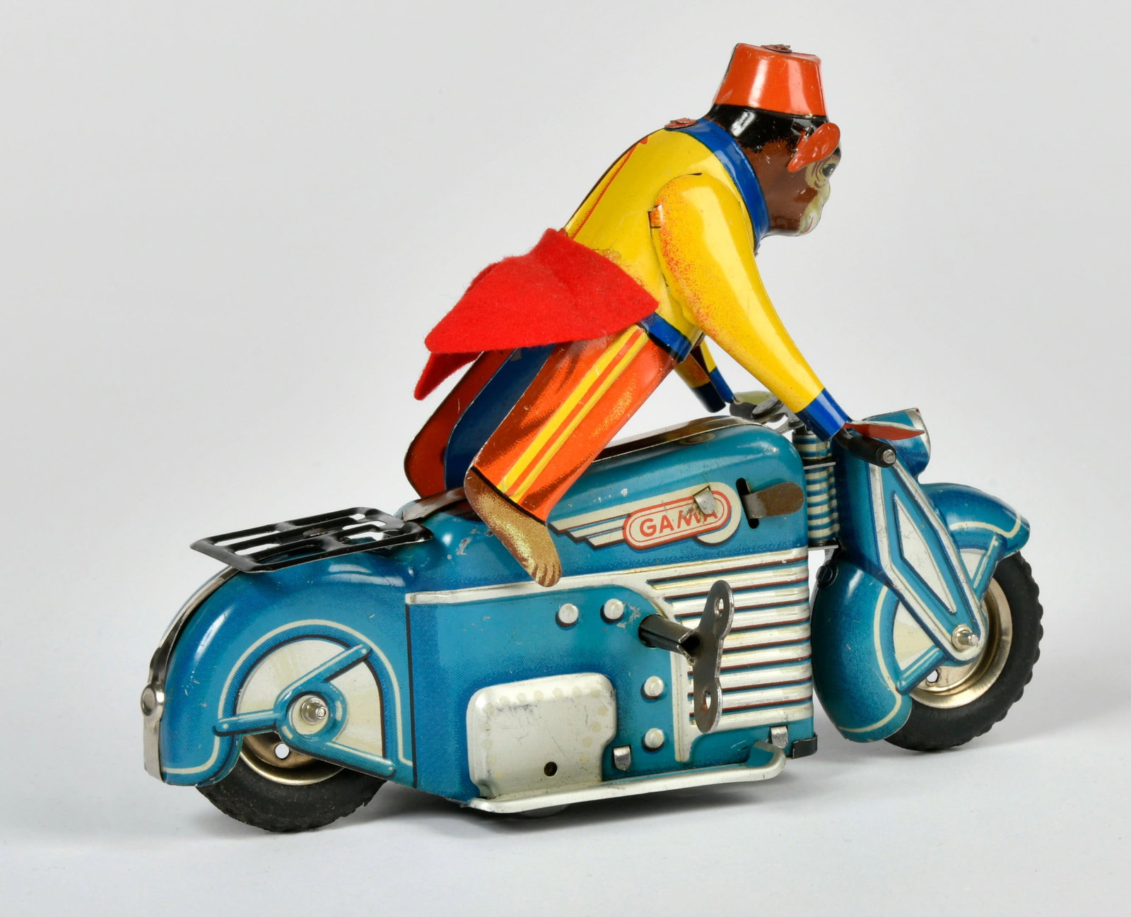 Gama, Affe auf Motorrad: Gama, Affe auf Motorrad, US Z. Germany, 17 cm, UW ok, min. LM, Z 1-2