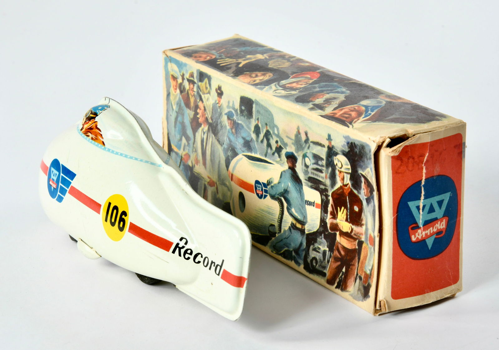 Arnold, Motorrad Record 970: Arnold, Motorrad Record 970, W.-Germany, 18,5 cm, Blech, Friktion ok, Okt Z 2, Z 2+