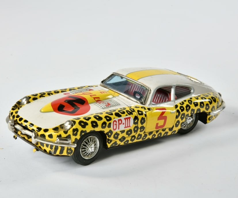 Bandai, Jaguar XK-E Champion: Bandai, Jaguar XK-E Champion, Japan, 21 cm, Blech, Friktion ok, LM, Z 2-