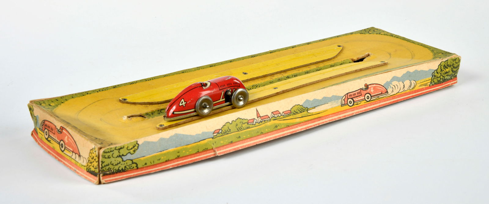 Einfalt, Rennbahn: Einfalt, Rennbahn, Germany, 30,5 cm, Blech, UW ok, min. LM, Okt