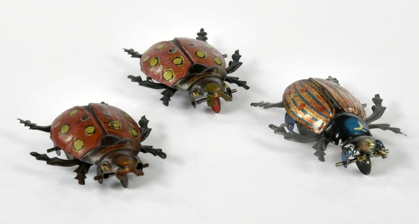 Einfalt, 3 Kafer: Einfalt, 3 Kafer, Germany VK, 7 cm, 1x mit Werbeaufschrift, min. LM