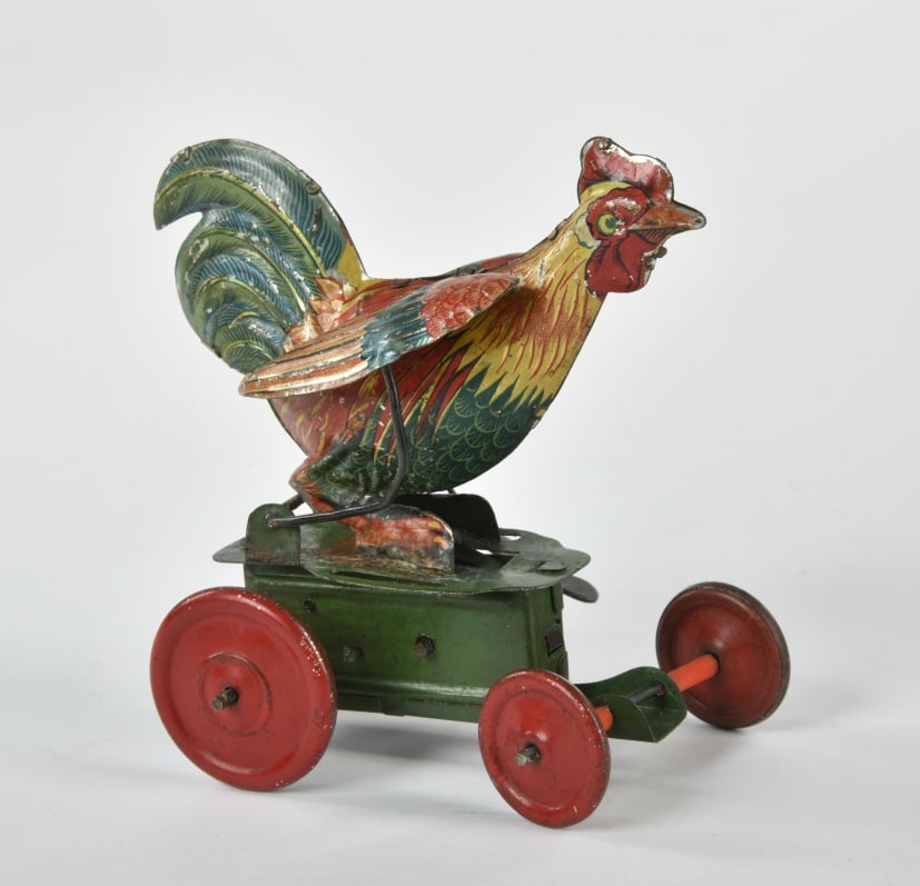 Hahn auf Radern: Hahn auf Radern, Japan, 11 cm, UW ok, Z 2