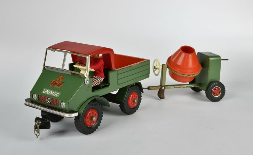 Steiff, Unimog mit Betonmischer (1 of 1)
