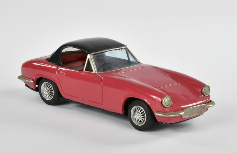 Bandai, Lotus Elan: Bandai, Lotus Elan, Japan, 21 cm, Blech, Friktion ok, Z 1-