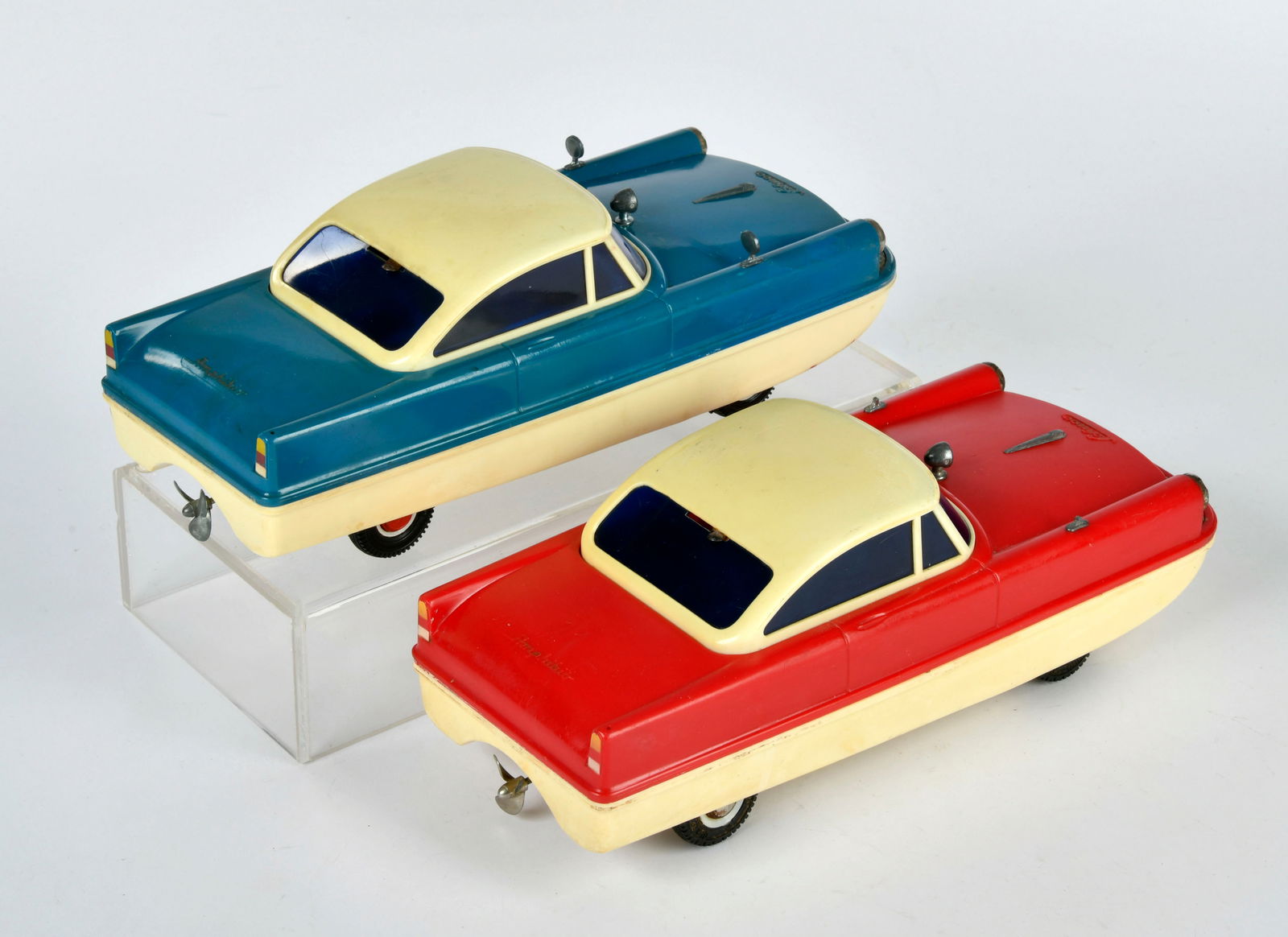 Schuco, 2x Amphibio: Schuco, 2x Amphibio, W.-Germany, 27 cm, Kst, Funktion nicht gepruft, Z 2