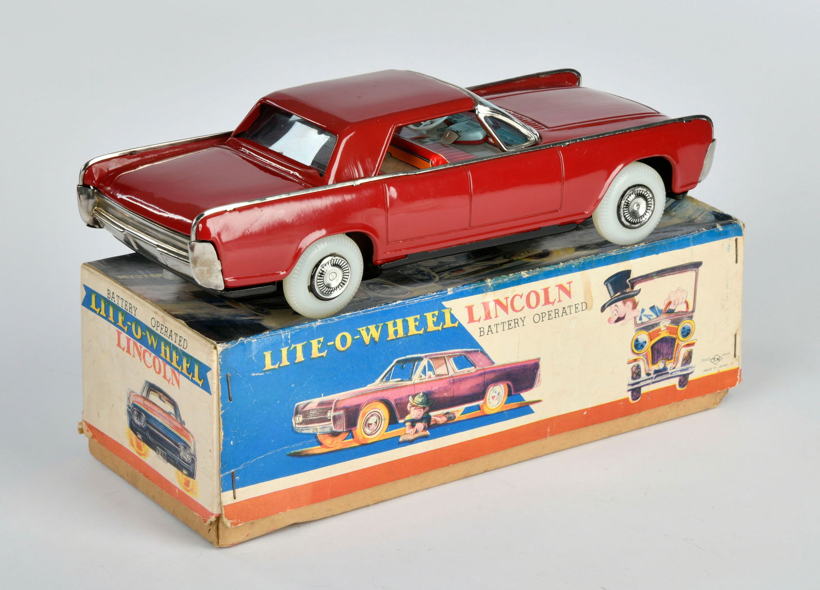 TN Nomura, Lincoln Lite-o-Wheel: TN Nomura, Lincoln Lite-o-Wheel, Japan, 27 cm, Blech, Bat. Antrieb nicht gepruft, Okt Z 2, Z 2+