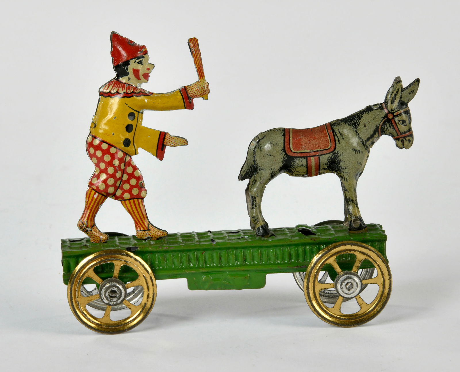 Meier, Penny Toy Clown mit Esel: Meier, Penny Toy Clown mit Esel, Germany VK, 10 cm, Blech, Z 1