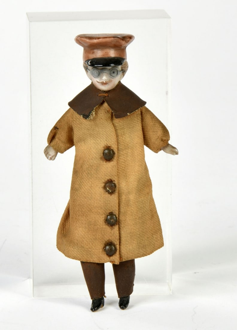 Fahrerfigur, VK: Fahrerfigur, VK, Porzellankopf, 12 cm, Z 1-