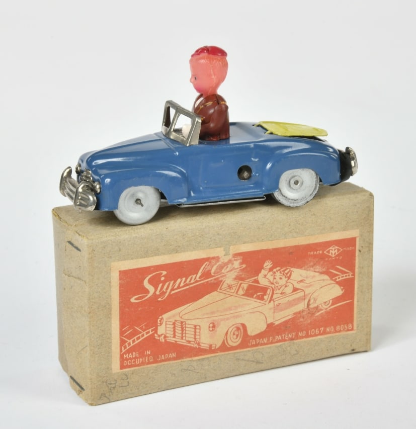 Masudaya Modern Toys, Signal Car: Masudaya Modern Toys, Signal Car, Japan, 12,5 cm, UW ok, Zelluloid & Blech, Okt Z 1-, Z 1-