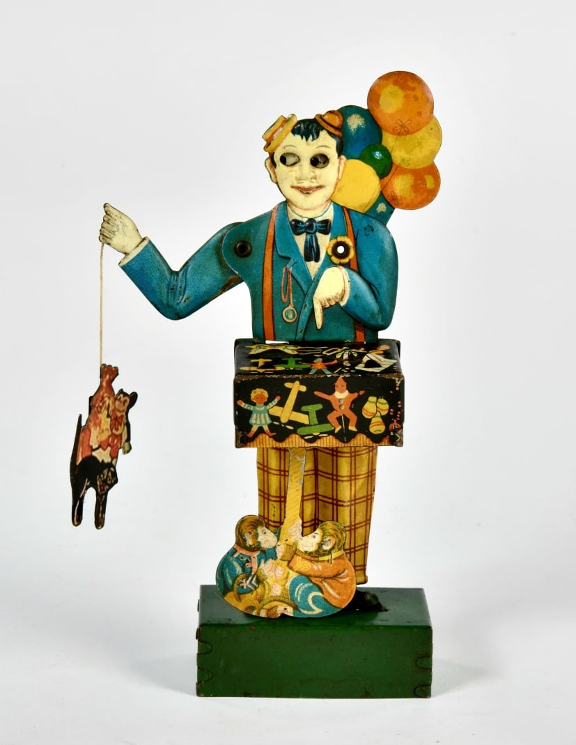 Technofix, Ballon Verkaufer: Technofix, Ballon Verkaufer, Germany, 17 cm, Blech, UW ok, Micky Maus ersetzt, LM, Z 2