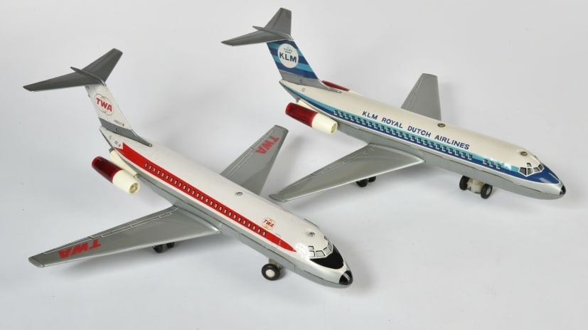 TN Nomura, Boeing 727 KLM und DC-8 TWA: TN Nomura, Boeing 727 KLM und DC-8 TWA, Japan, 43 cm, Z 3