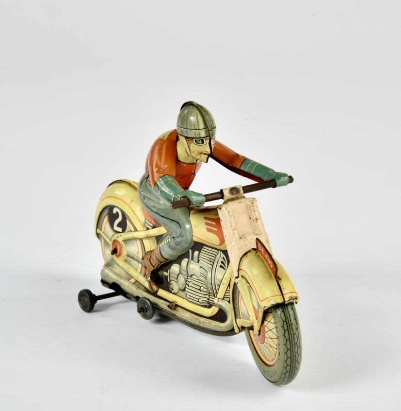 Technofix, Motorrad GE 255: Technofix, Motorrad GE 255, US Z. Germany, 18 cm, Blech, UW ok, LM, Z 3