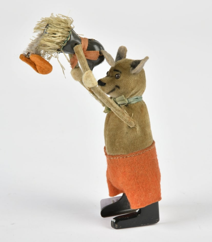 Schuco, Maus mit Mausekind: Schuco, Maus mit Mausekind, 12 cm, Germany, UW ok, Z 1-