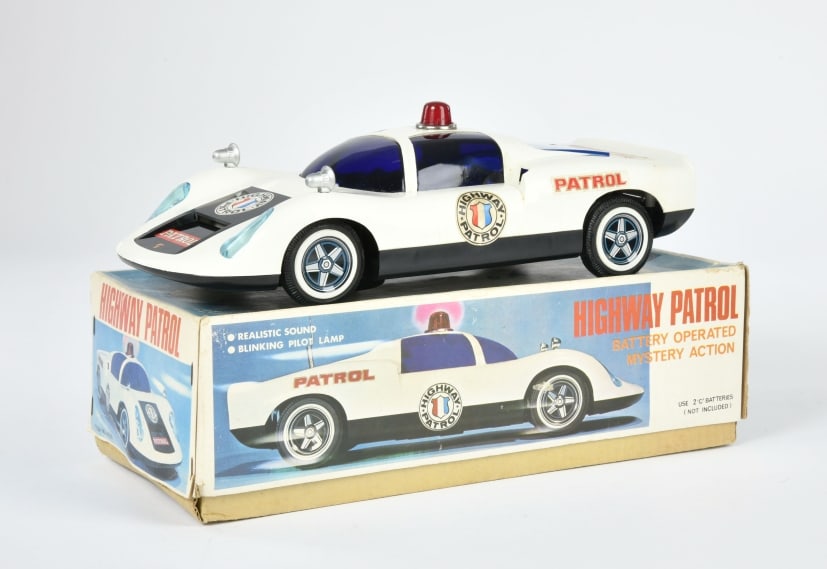 Yonezawa, Porsche Highway Patrol: Yonezawa, Porsche Highway Patrol, Japan, 35 cm, Funktion ok, Okt, Z 1-2