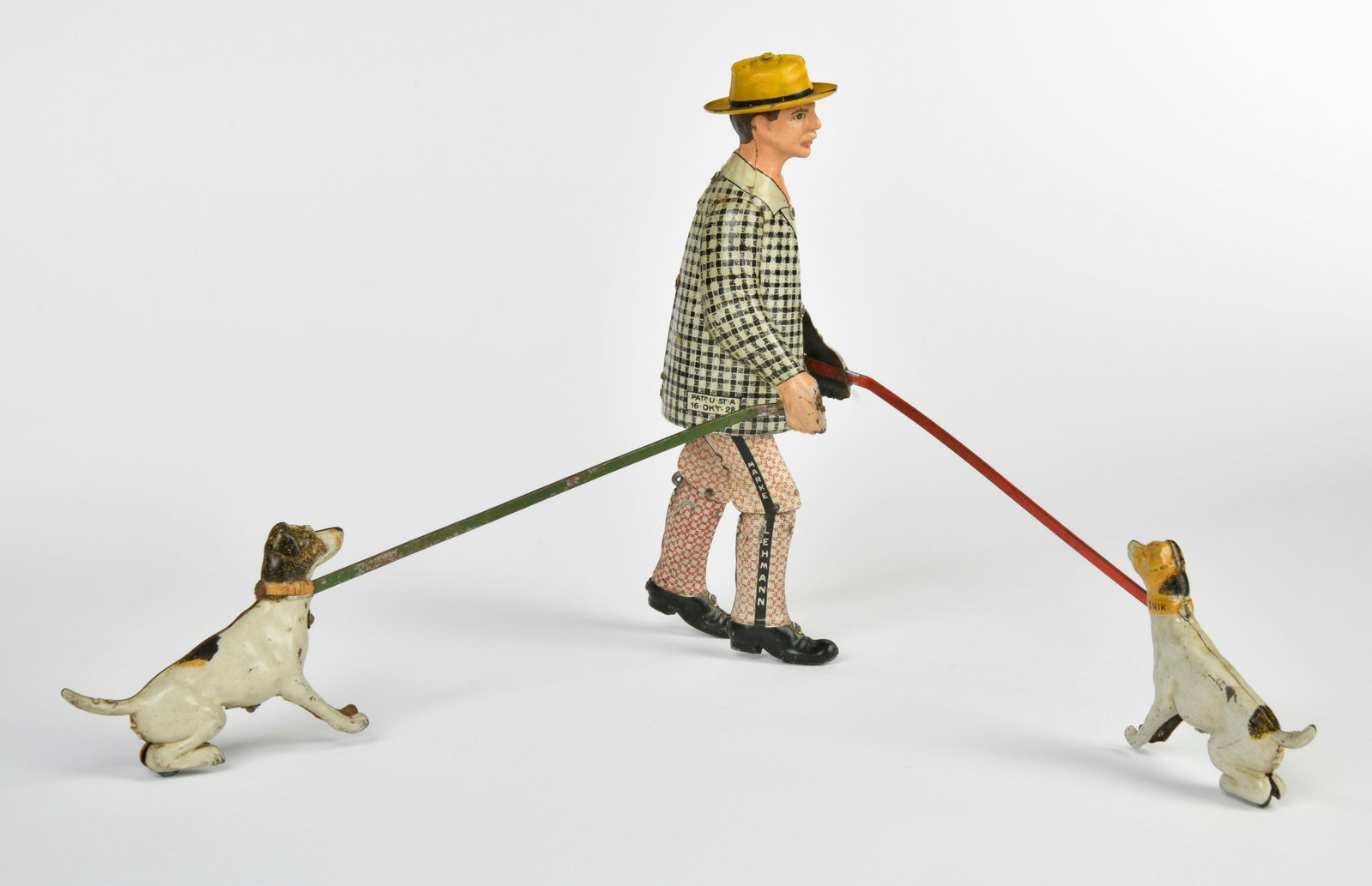 Lehmann, Snik Snak: Lehmann, Snik Snak, Germany pw, 19 cm, tin, cw ok, paint d., red pants, C 2+