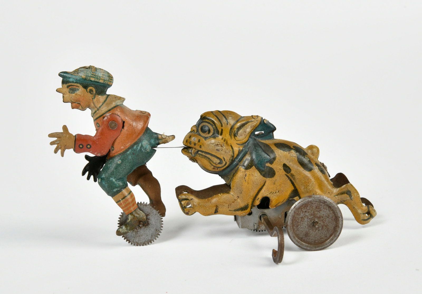 Einfalt, Beissende Bulldogge: Einfalt, biting bulldog, Germany pw, 15,5 cm, tin, cw defective, paint d., C 3