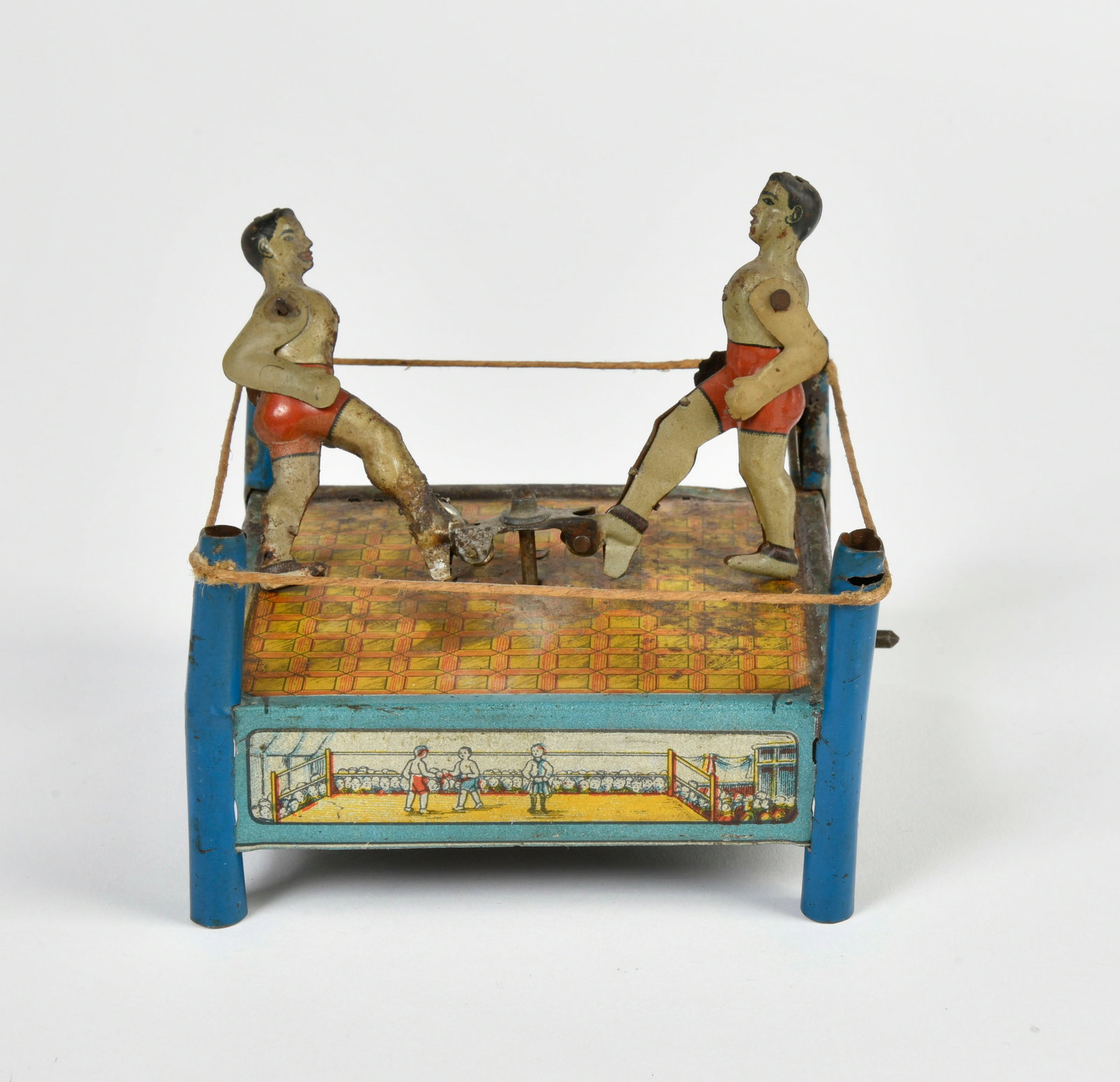 Einfalt, Boxer im Ring: Einfalt, boxer, Germany pw, 11x11 cm, tin, cw ok, rust d., C 3