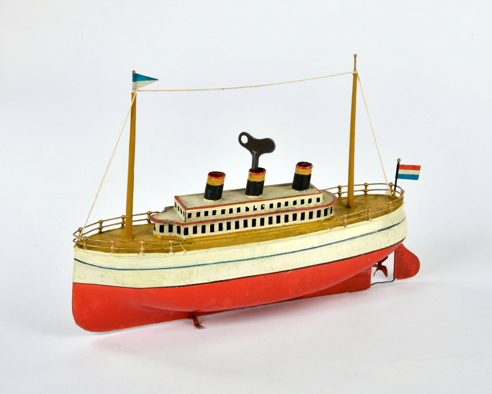 Carette, Schiff: Carette, ship, Germany pw, 34 cm, cw ok, part. refinished, paint d.