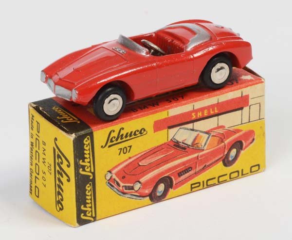 Schuco: English: Schuco, Piccolo BMW 507, W.-Germany, diecast, original box condition 1-(with description), condition 1 Deutsch: Schuco, Piccolo BMW 507, W.-Germany, 5 cm, Druckguss, Okt Z 1- (mit Beschreibun