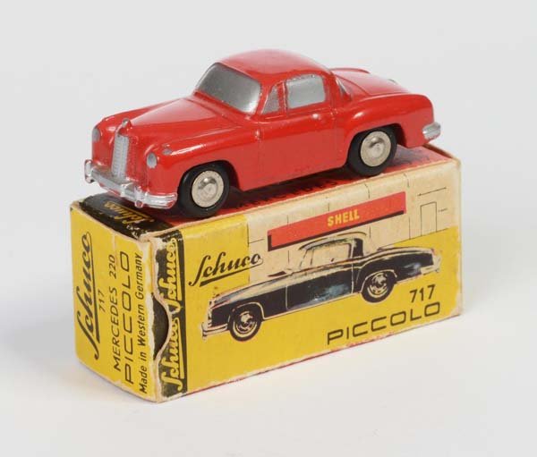 Schuco: English: Schuco, Piccolo Mercedes 220, W.-Germany, diecast, original box condition 2+, condition 1 Deutsch: Schuco, Piccolo Mercedes 220, W.-Germany, 5 cm, Druckguss, Okt Z 2+, Z 1, (2623)