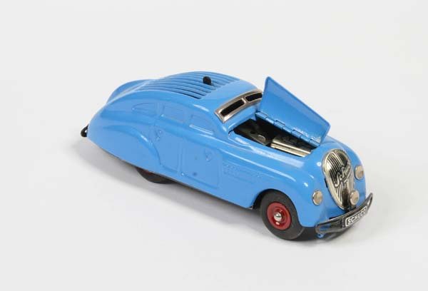 Schuco: English: Schuco, Kommando Car 2000, tin, windup ok, reproduction, condition 1 Deutsch: Schuco, Kommando Auto 2000, Blech, Uhrwerk ok, Reproduktion, Z 1, (439)