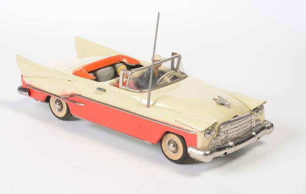 Guenthermann: English: Guenthermann, Cabrio, W.-Germany, tin, friction ok, minimal paint damage, condition 1- Deutsch: Günthermann, Cabrio, W.-Germany, 28 cm, Blech, Friktion ok, minimale Lackmängel, Z 1-, (73)