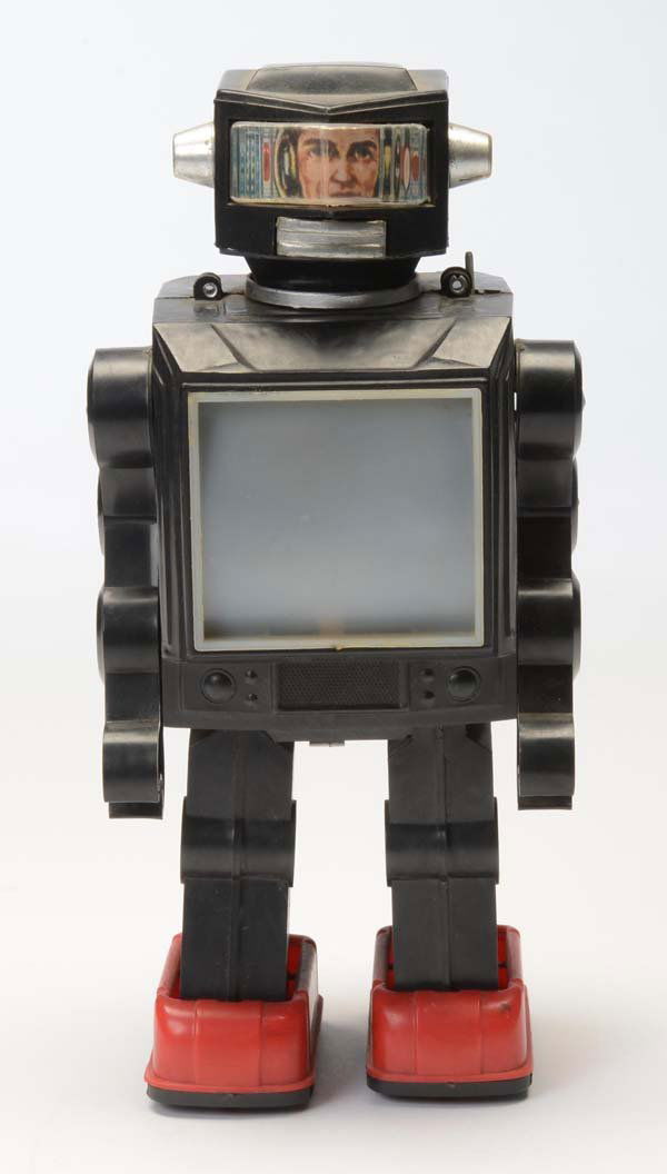 Horikawa: English: Horikawa, Television Space Man, Japan, plastic, functions ok, antenna missing, otherwise good condition Deutsch: Horikawa, Television Space Man, Japan, 29 cm, Kunststoff, Funktionen ok, Anten