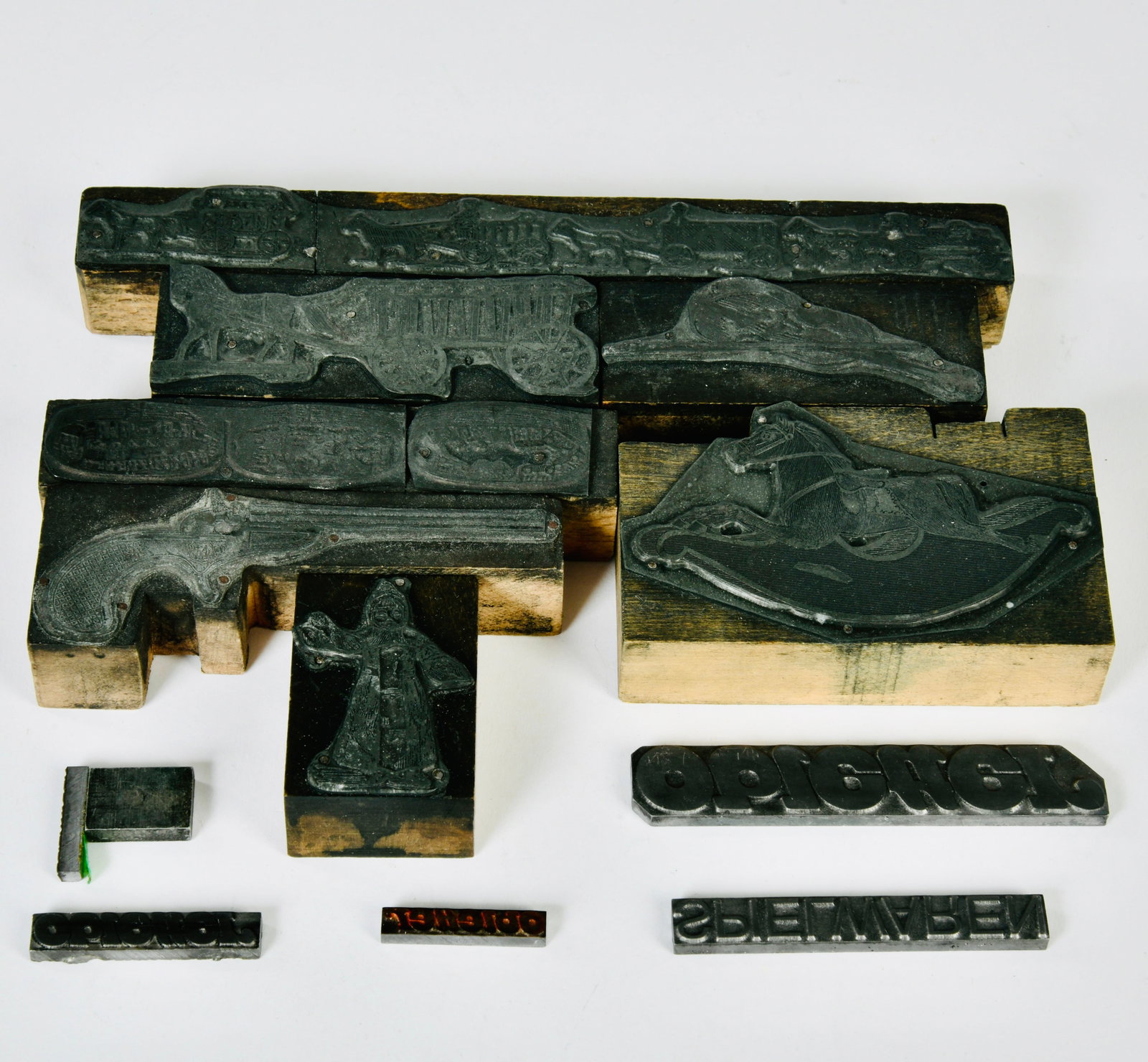 Obletter, 12 Druckplatten: Obletter, 12 printing models from the early years, without defects
